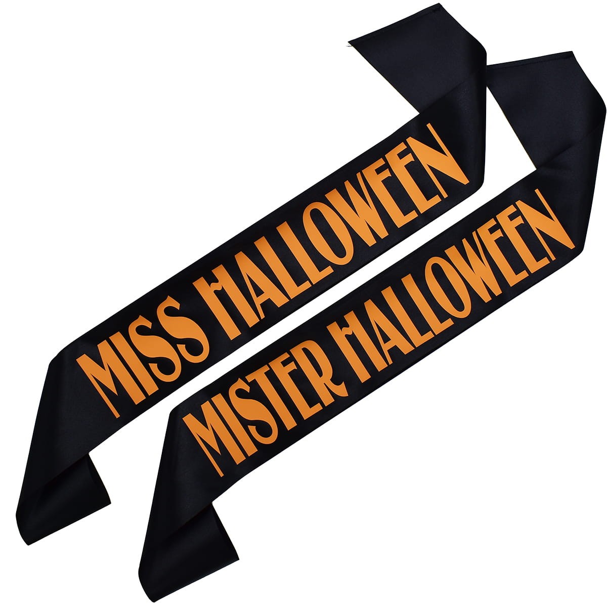 zestaw szarf halloween - miss i mister pomarańczowy nadruk.jpg