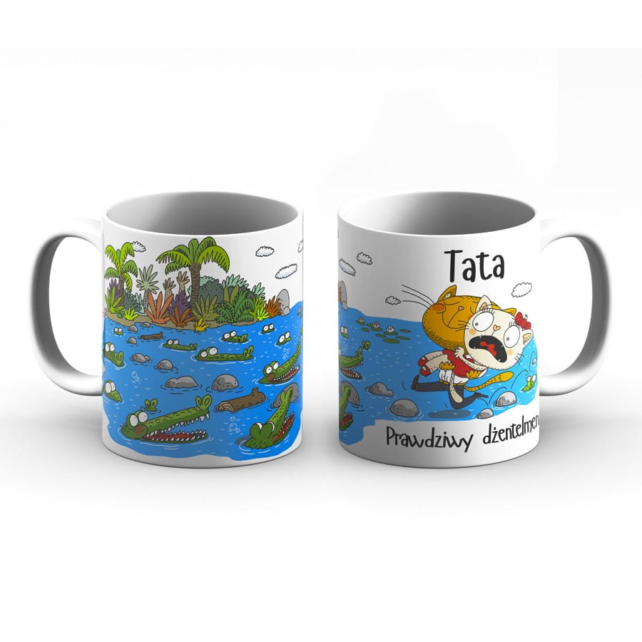 Kubek z imieniem - Tata prawdziwy dżentelmen