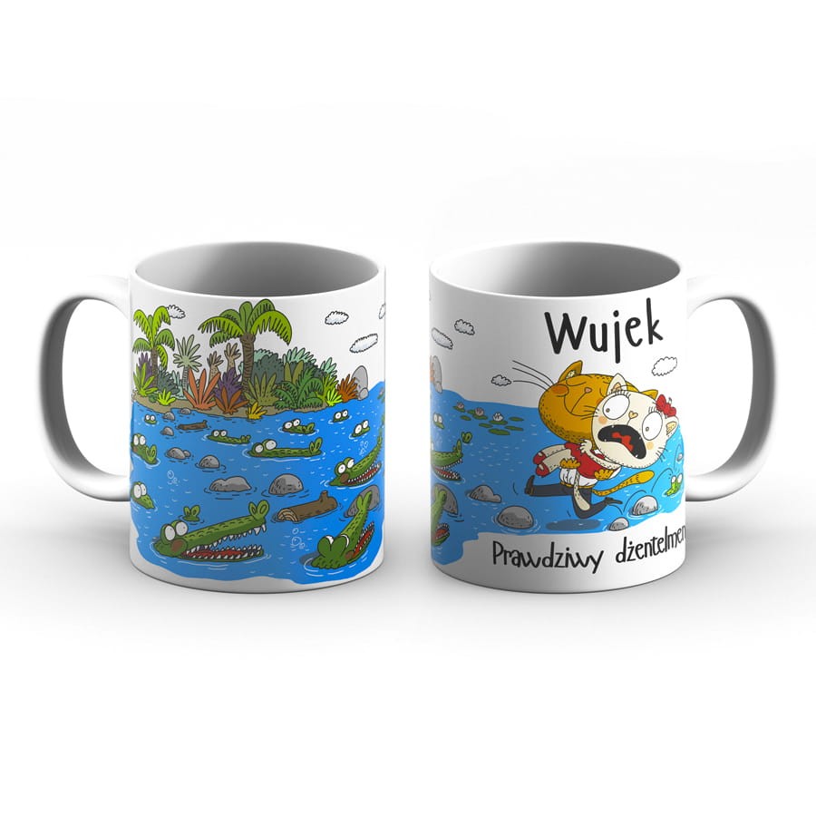Kubek z imieniem - Wujek prawdziwy dżentelmen