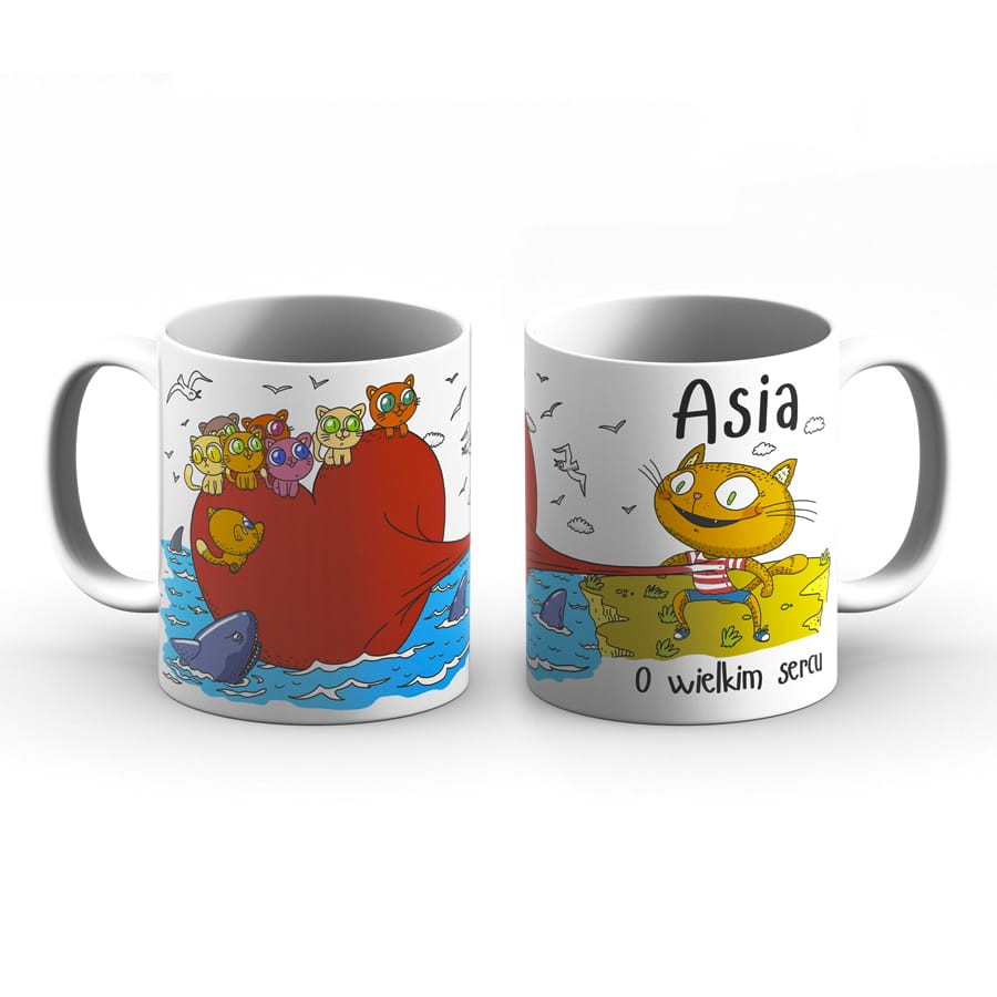 Kubek z imieniem - Asia o wielkim sercu
