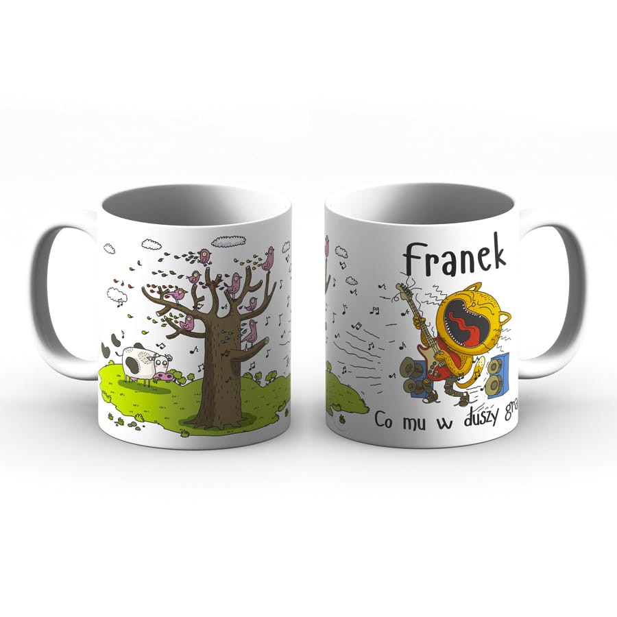 Kubek z imieniem - Franek co mu w duszy gra