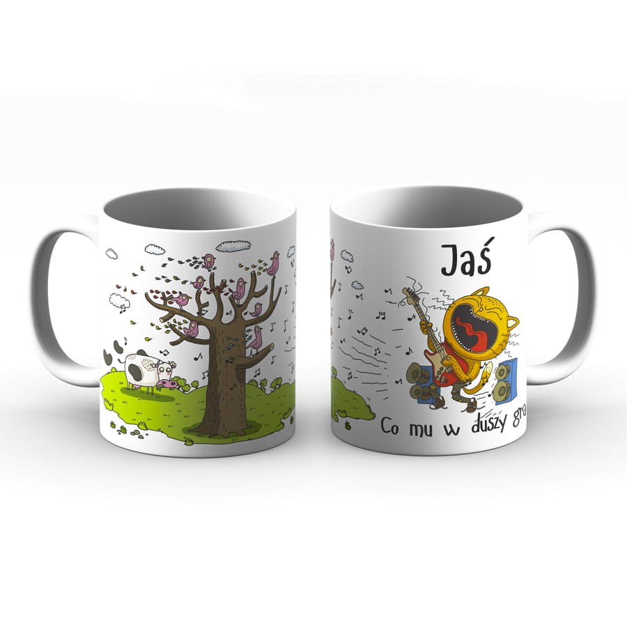 Kubek z imieniem - Jaś co mu w duszy gra