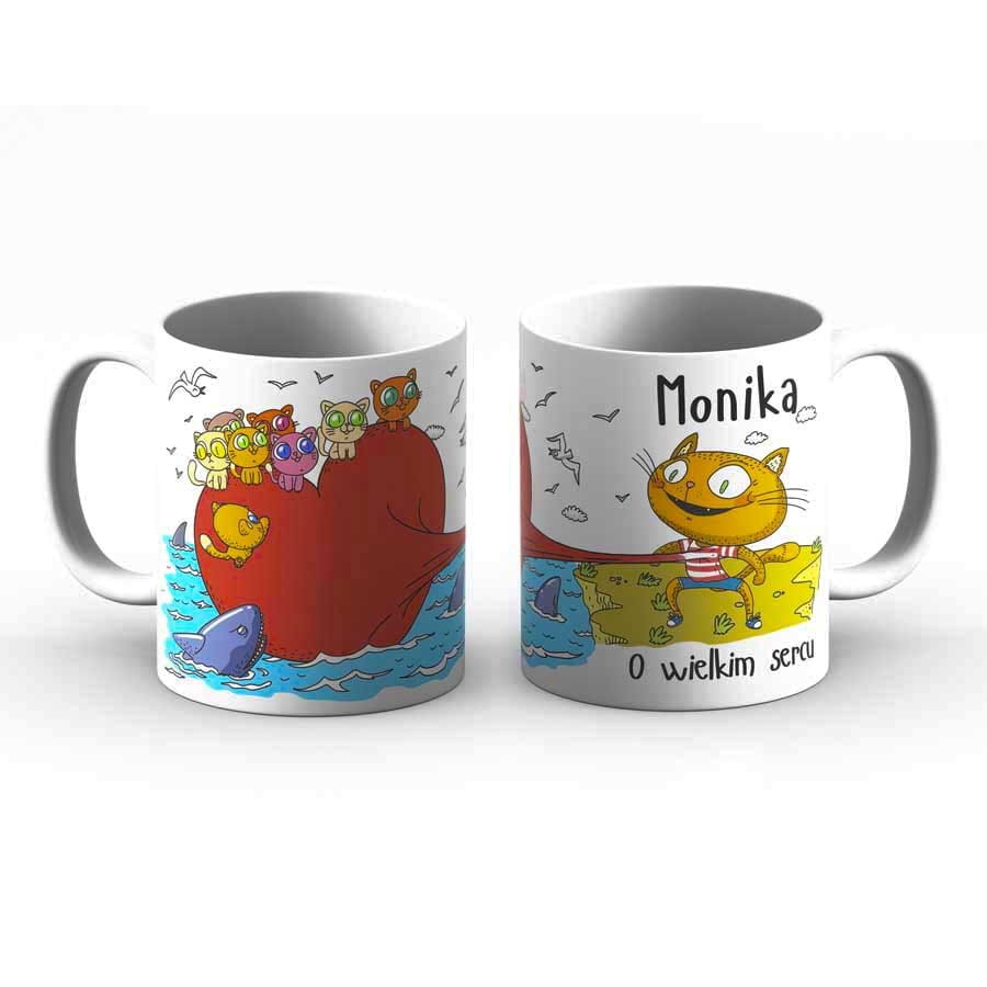 Kubek z imieniem - Monika o wielkim sercu