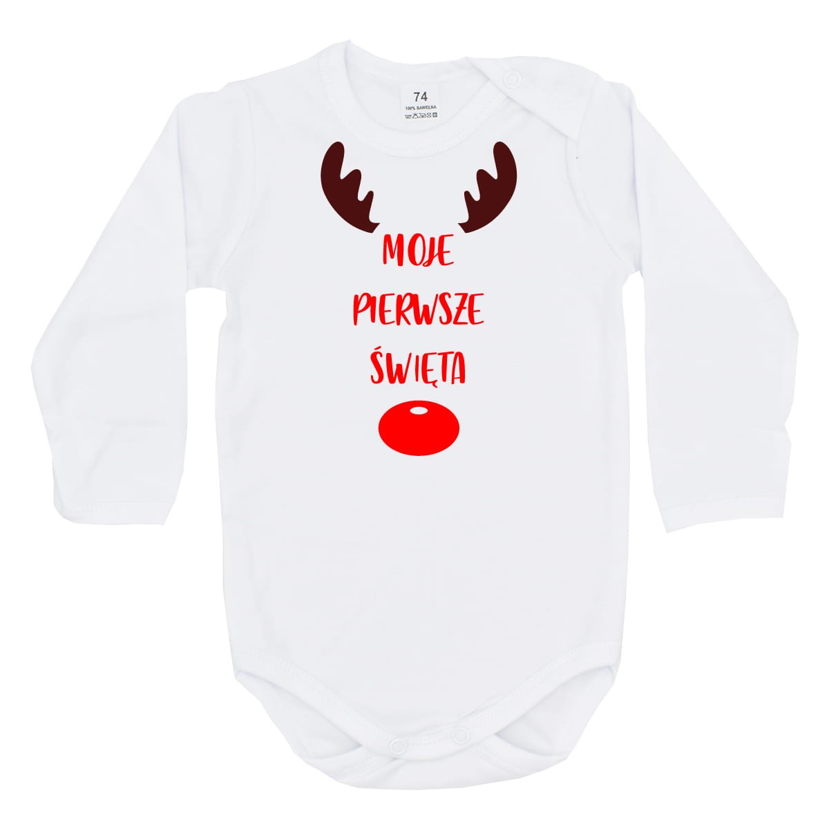 Moje Pierwsze Święta z reniferem - body dziecięce