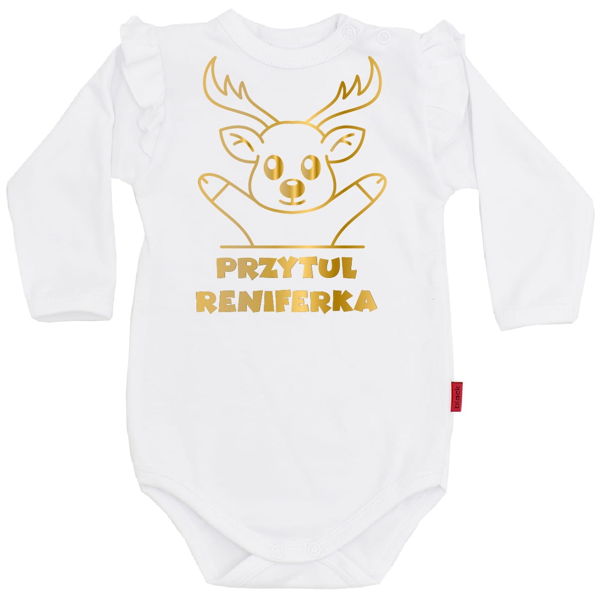 Body dziecięce z falbanką - Przytul Reniferka