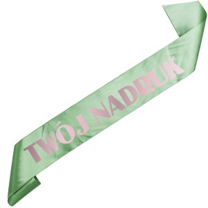 Szarfa szałwiowa  z Twoim nadrukiem w kolorze różowego złota