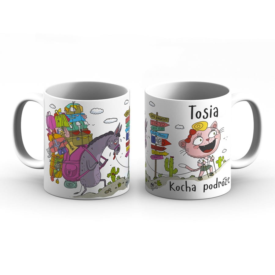 Kubek z imieniem - Tosia Kocha podróże