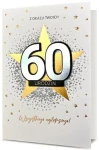 Kartka urodzinowa – 60 urodziny z gwiazdą