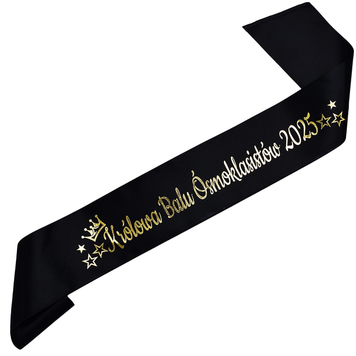 Królowa Balu Ósmoklasistów 2025 - czarna szarfa