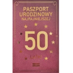 Kartka urodzinowa – Paszport 50-latki, brązowy