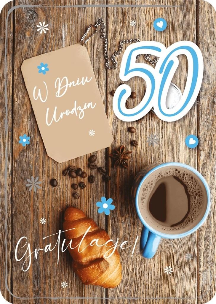 Kartka urodzinowa 50 urodziny Gratulacje