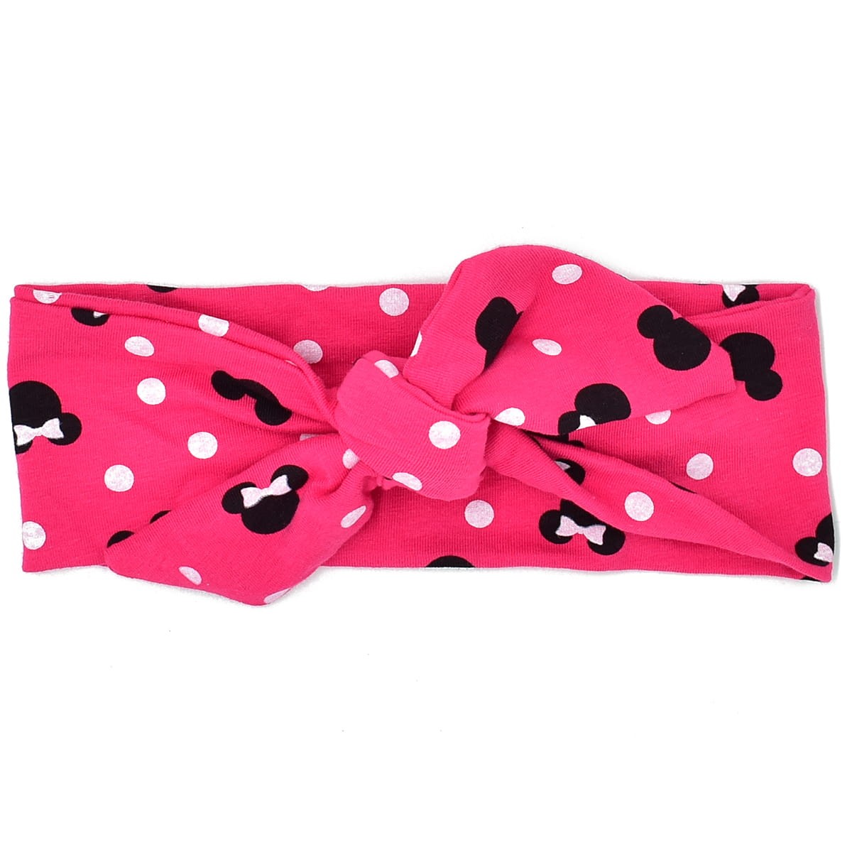 Opaska Pin Up Vintage - fuksjowa w myszki