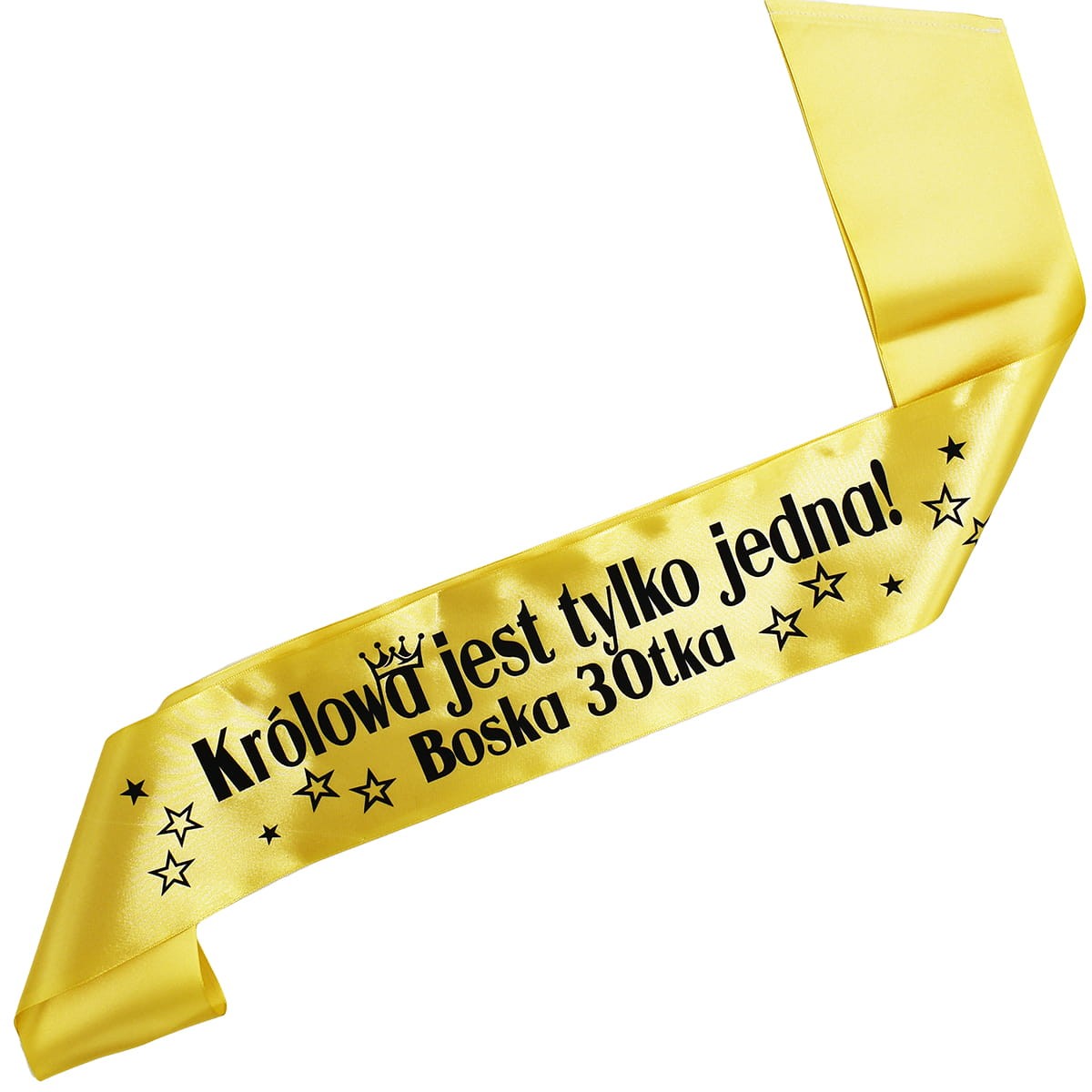 Królowa jest tylko jedna Boska 30tka - złota szarfa