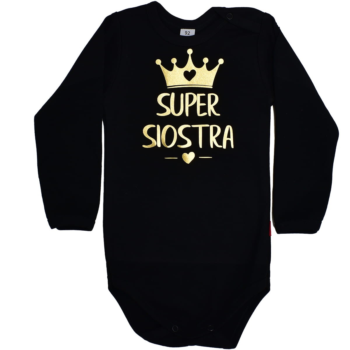 Body dziecięce Super Siostra z koroną
