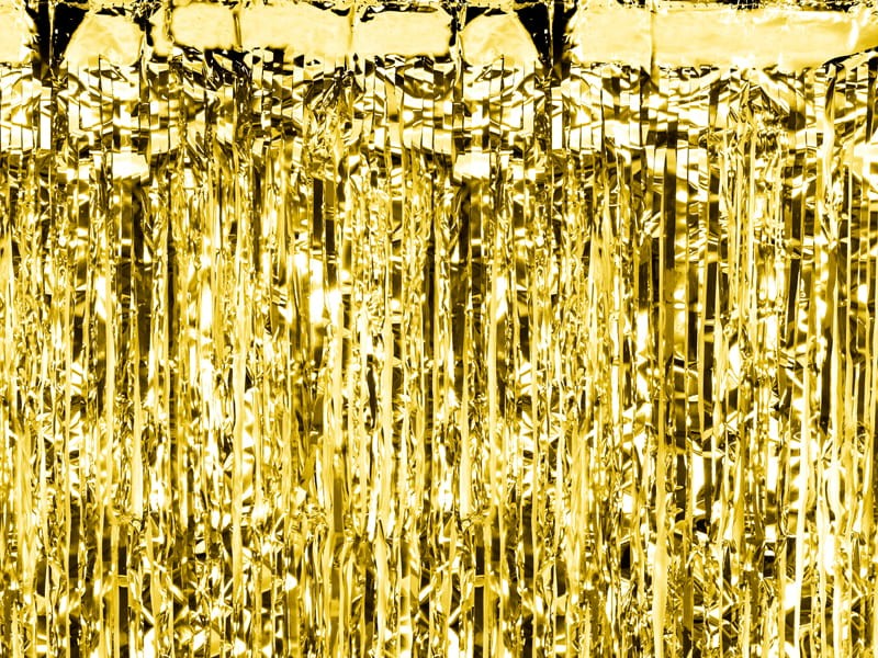 Kurtyna Party, złoty, 100x200cm