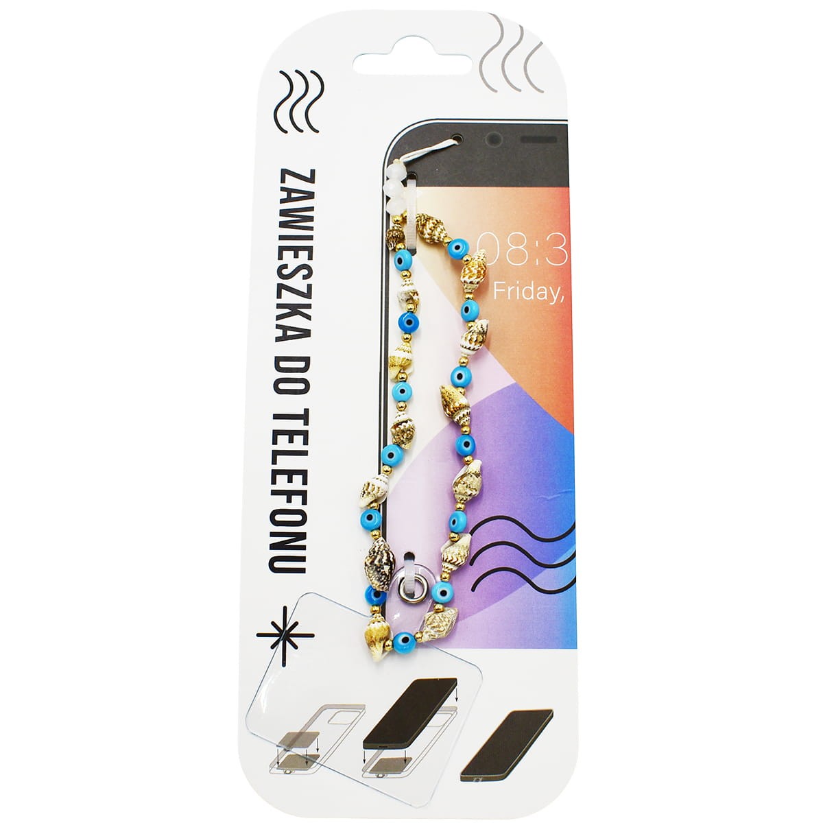 Zawieszka do telefonu -Muszelki i Oko Proroka 042