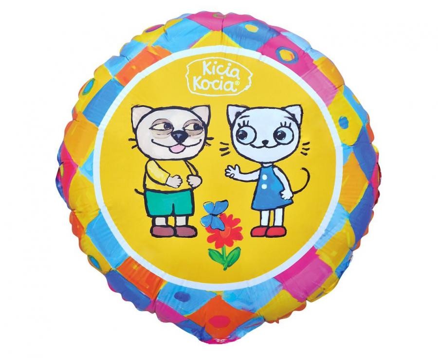 Balon foliowy 46cm - Kicia Kocia i Pacek , pakowany