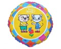 Balon foliowy 46cm - Kicia Kocia i Pacek , pakowany