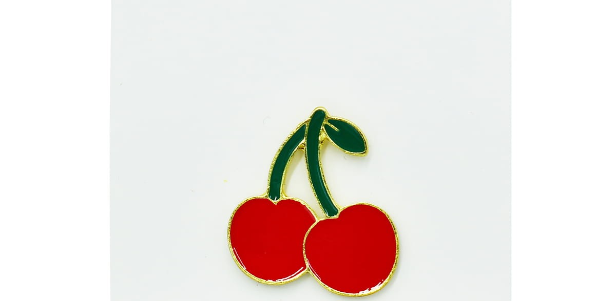 Wisienki - zabawna przypinka pin
