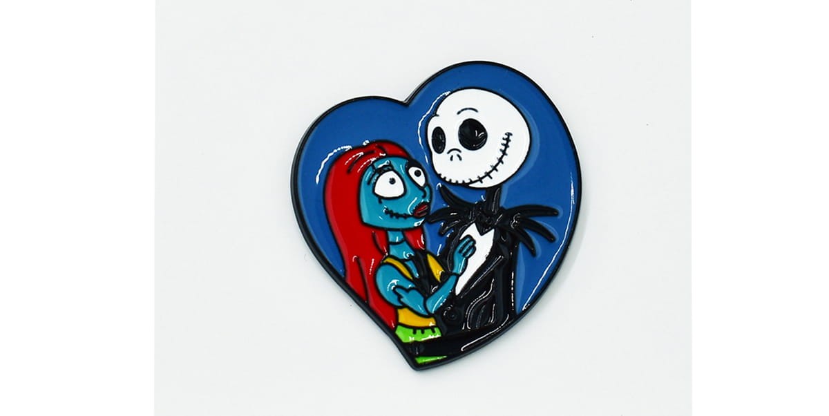 Jack i Sally Miasteczko Halloween- Zabawna Przypinka Pin