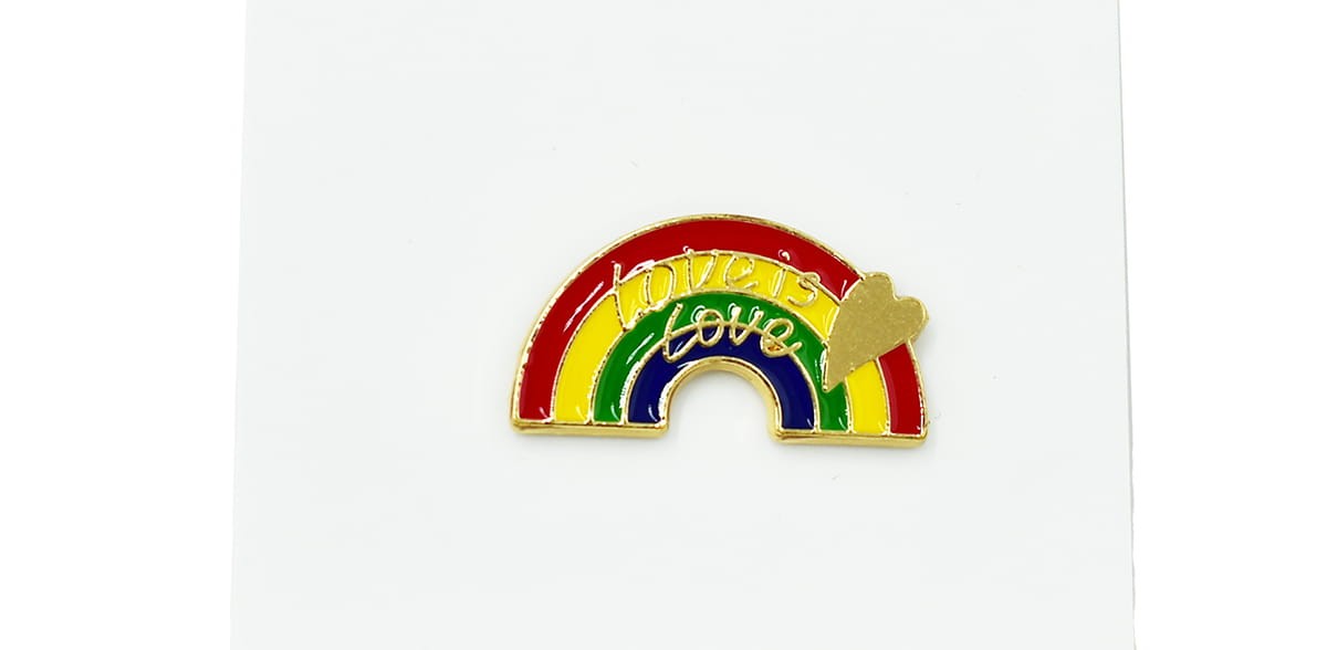 Tęcza Love is Love - Zabawna Przypinka Pin