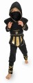 Strój Ninja, czarny, rozmiar 116-128 cm