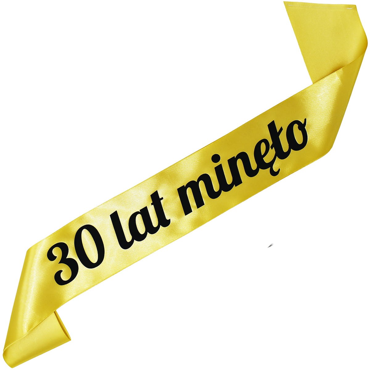 30 lat minęło - złota szarfa z czarnym nadrukiem