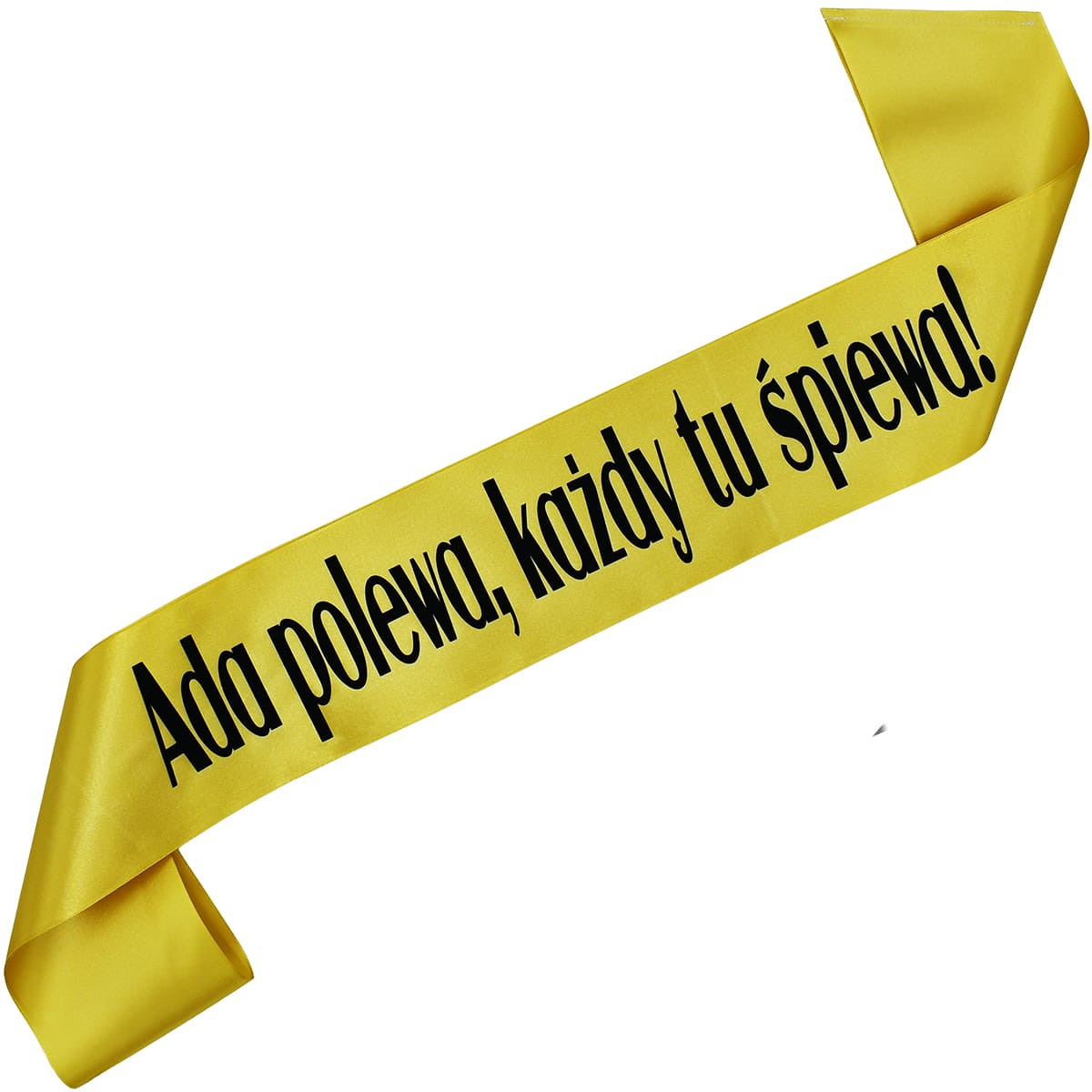 Imię + polewa, każdy tu śpiewa! - złota szafa z czarnym nadrukiem