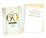 Karnet 60 Urodziny najpiękniejsze życzenia