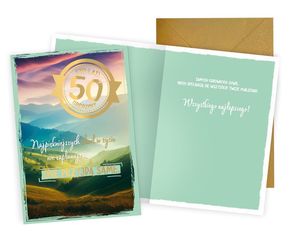 Karnet Sto lat - 50 urodziny