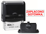 Pieczątka Zapłacono gotówką C20 - czarna