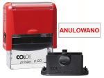 Pieczątka Anulowano C20 - czerwona