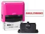 Pieczątka Anulowano C20 - neonowo różowa