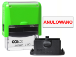 Pieczątka Anulowano C20 - neonowo zielona