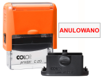Pieczątka Anulowano C20 - neonowo pomarańczowa