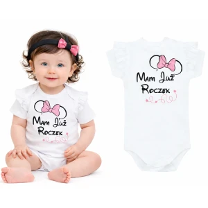 Body z falbanką Mam już roczek z myszką