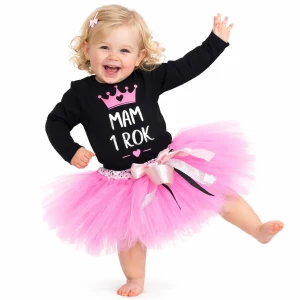 Komplet MAM JUŻ ROCZEK SPÓDNICZKA TUTU urodziny