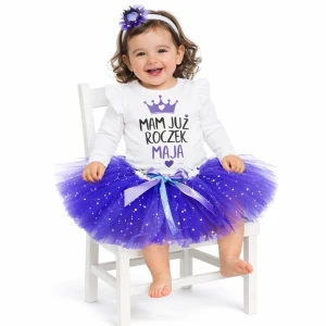 Komplet Mam już roczek granatowy