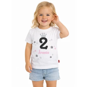Koszulka dziecięca na 2 urodziny z dowolnym imieniem