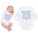 Body dziecięce Będziesz wspaniałym Tatą - niebieski nadruk