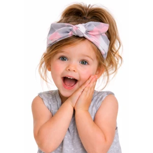 Opaska pin-up pastelowa moro do włosów