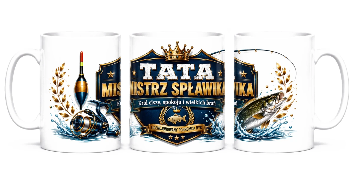 Kubek dla taty - Tata mistrz spławika