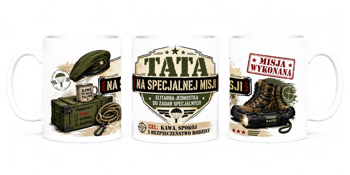 Kubek dla taty - Tata na specjalnej misji