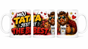 Kubek dla taty - Mój Tata jest The Best czerwony