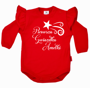 Body z falbanką PIERWSZA GWIAZDKA + IMIĘ