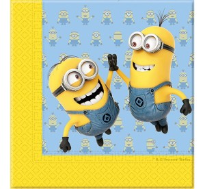 Serwetki Lovely Minions, 33x33cm, 20 szt MINIONKI